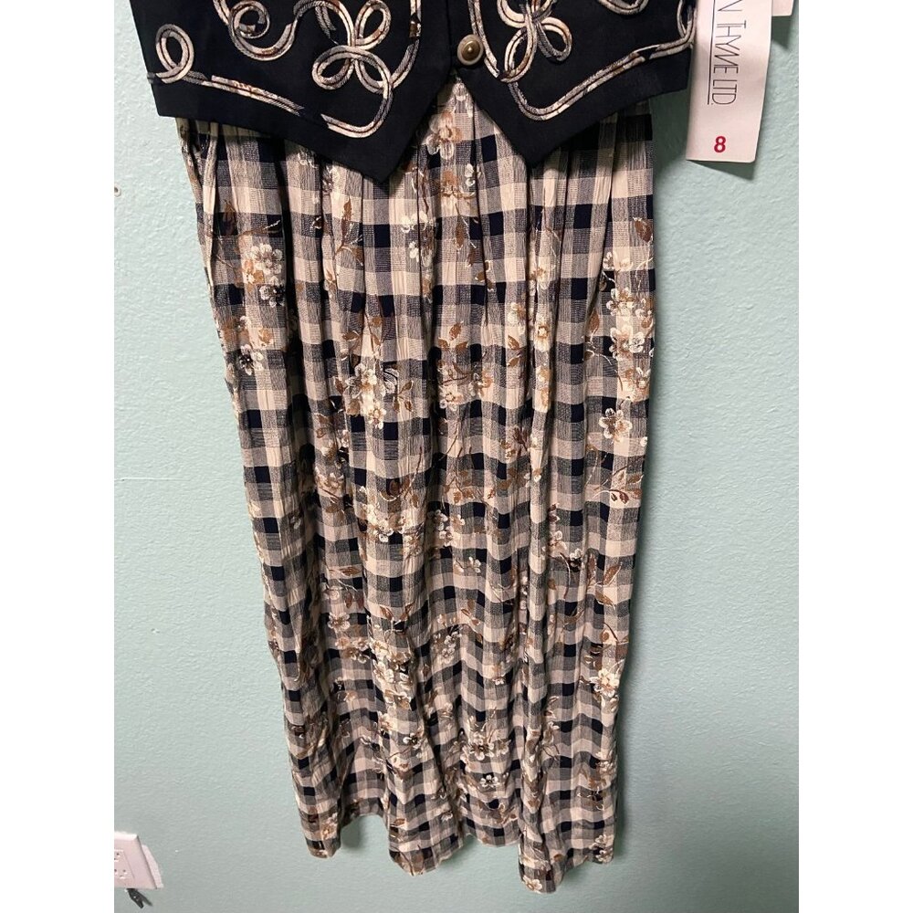 NWT Just in Thyme Women's‎ 90s Y2K Dress with Vest and Tie Dress Size 8 - Picture 4 of 11